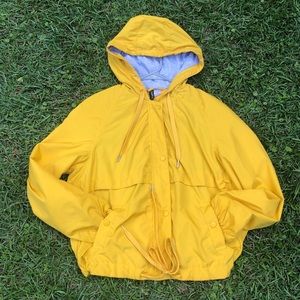 Yellow windbreaker